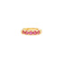 FUCHSIA HUGGIE GOLD